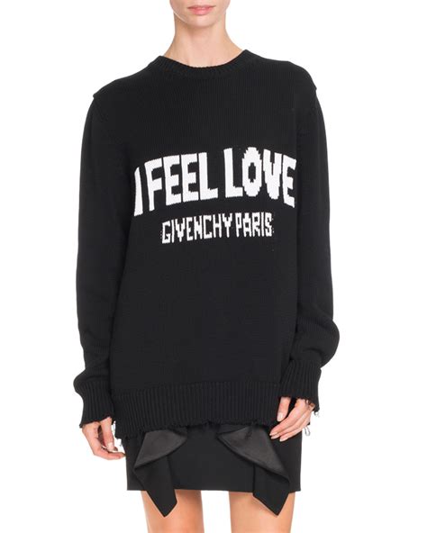 i feel love givenchy paris sweater|givenchy sweaters.